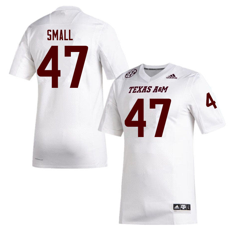 Men #47 Seth Small Texas A&M Aggies College Football Jerseys Sale-White
